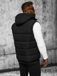 Vestă bărbați neagră OZONEE JS/84M3028/392