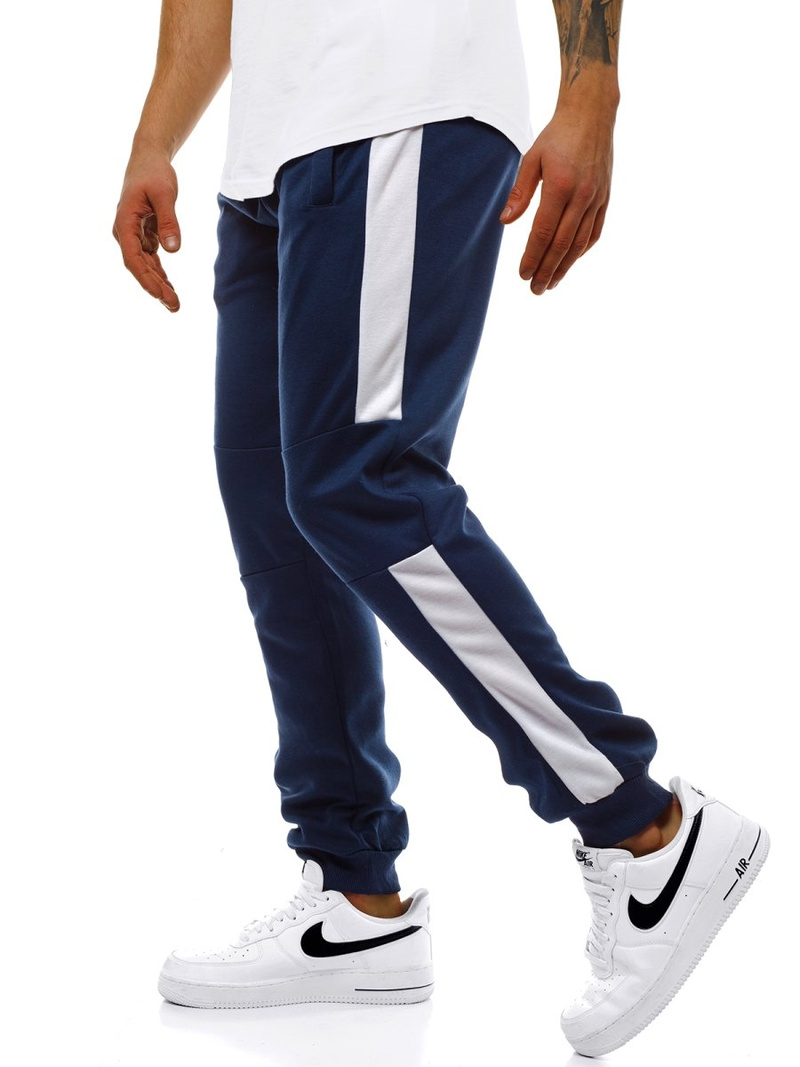 Pantaloni de trening bărbaţi albastru marin OZONEE JS/JZ11013