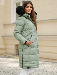 Geacă de femei verde-mentă OZONEE O/W377Z