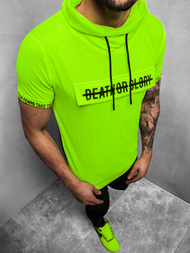 Tricou bărbați verde-neon OZONEE MR/19109XZ