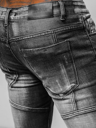 Blugi bărbaţi negri OZONEE NB/MP0047NZ