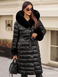 Palton de femei negru OZONEE JS/5M3160/392Z