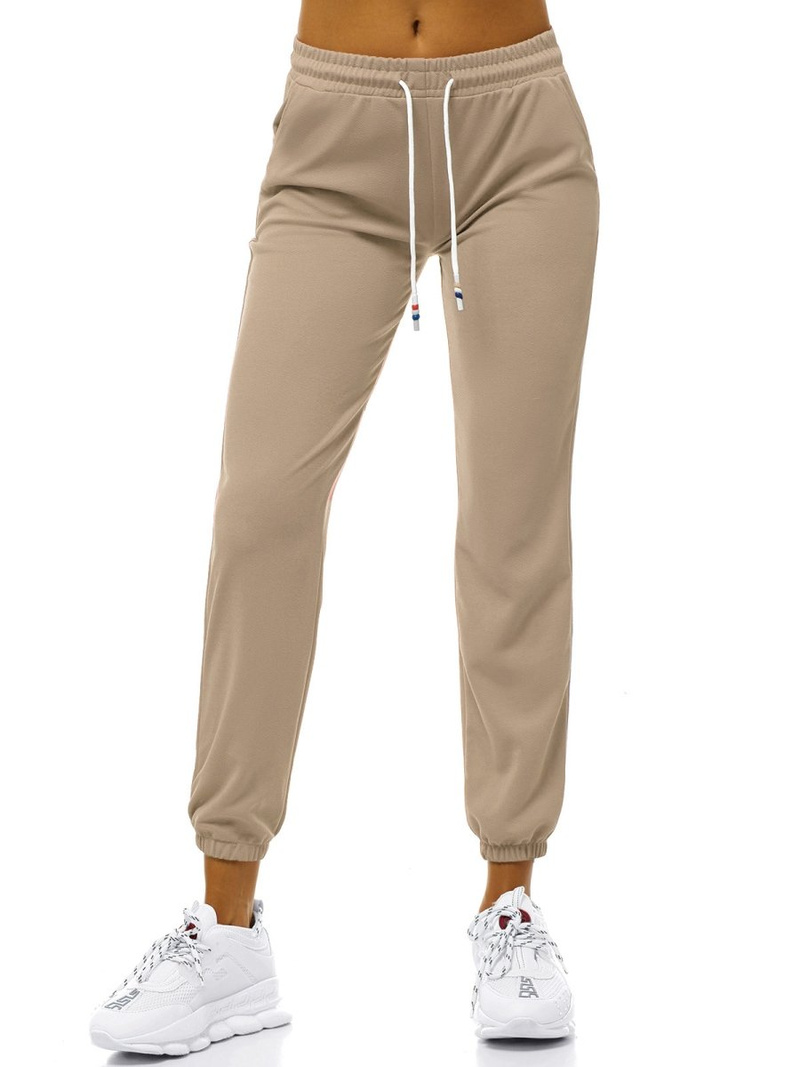 Pantaloni de training femei bej OZONEE JS/1020/A8
