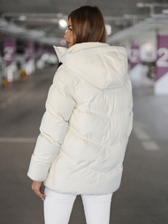 Geacă de femei écru OZONEE JS/5M3251/281