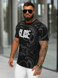 Tricou bărbați negri OZONEE O/MPO3470