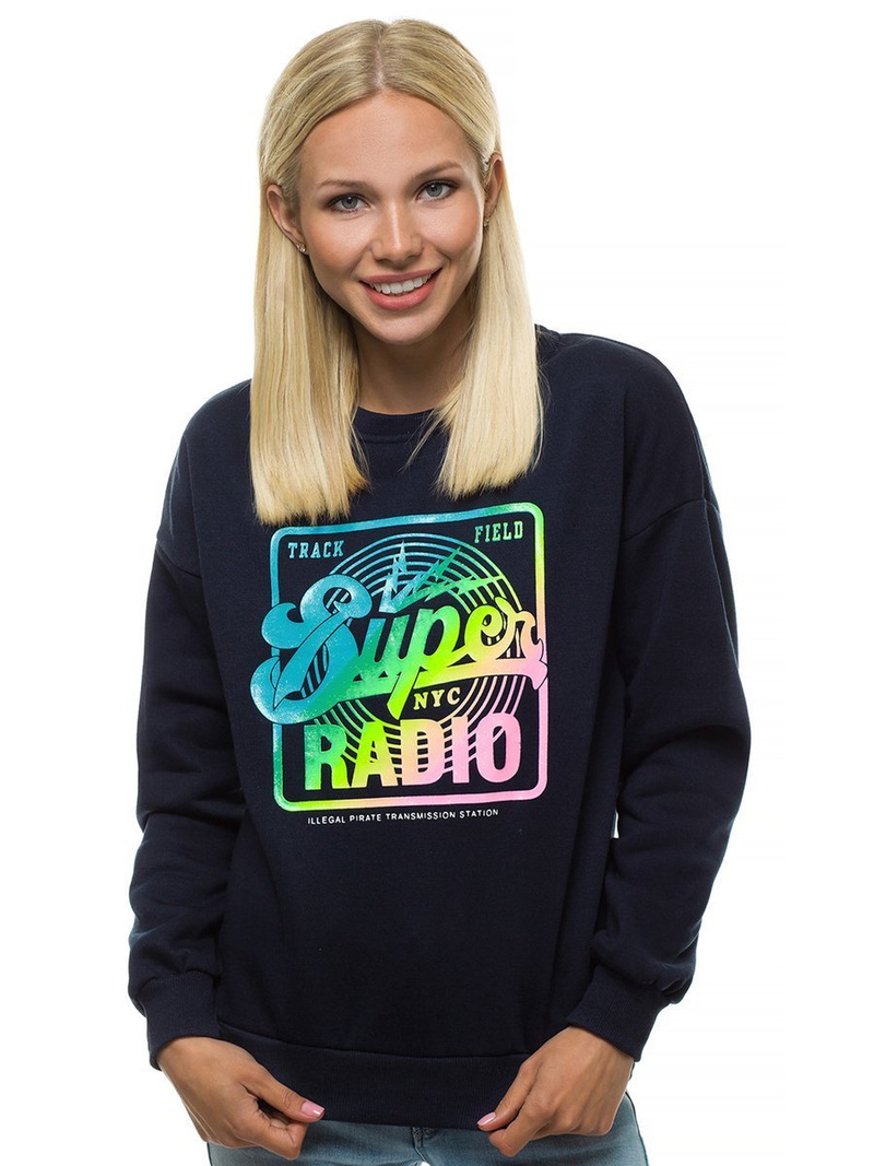 Hanorac femei bleumarin OZONEE JS/KSW1008