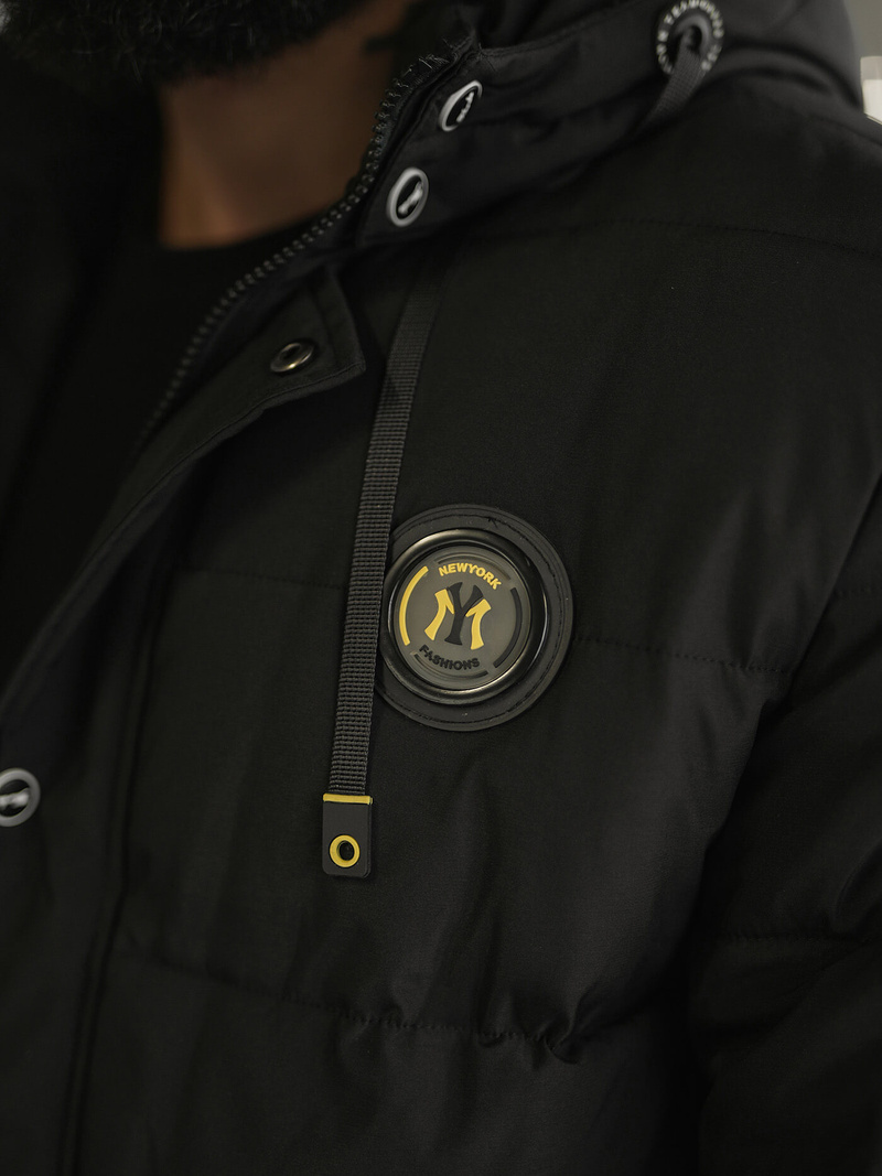 Geacă bărbați neagră OZONEE JS/57M7503/392Z