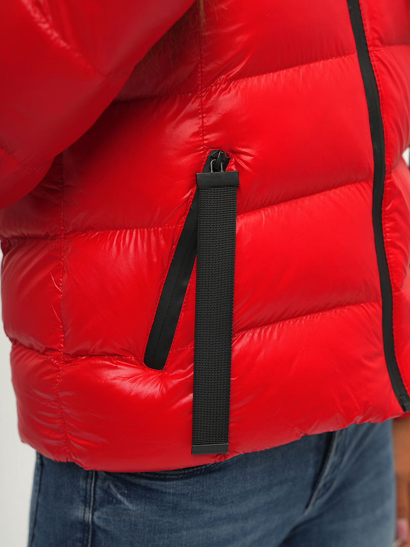 Geacă de iarnă femei roșie OZONEE JS/M782/270