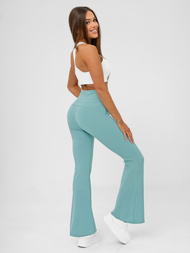 Colanţi femei cu picioare late verde-mentă OZONEE JS/KTK006-J