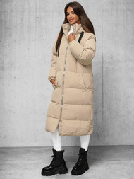 Geacă de femei bej OZONEE JS/5M3163/62Z