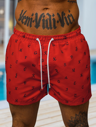 Pantaloni scurti de baie bărbați rosii OZONEE O/MTK3218