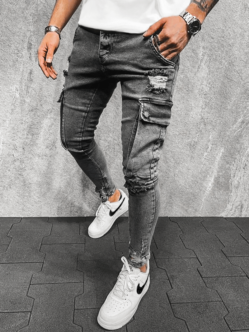 Blugi bărbaţi antracit OZONEE O/B6006