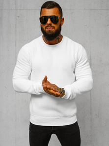 Hanorac bărbați alb OZONEE JS/2001-10Z