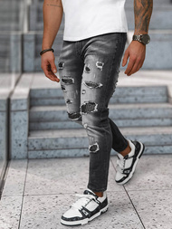 Blugi bărbaţi negri OZONEE NB/MP0152N