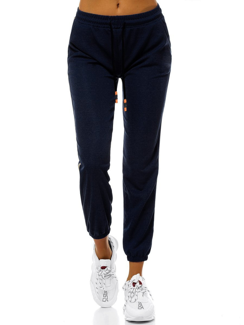 Pantaloni de training dame albastru marin OZONEE JS/1020/B4