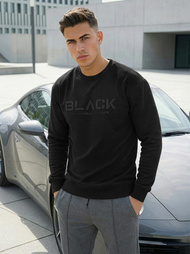 Hanorac bărbați negru OZONEE JS/8B1992/3