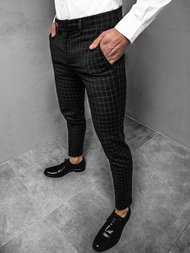 Pantaloni bărbaţi negri OZONEE DJ/5510-1