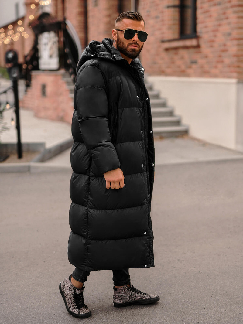 Geacă de iarnă bărbați neagră OZONEE O/M3202Z