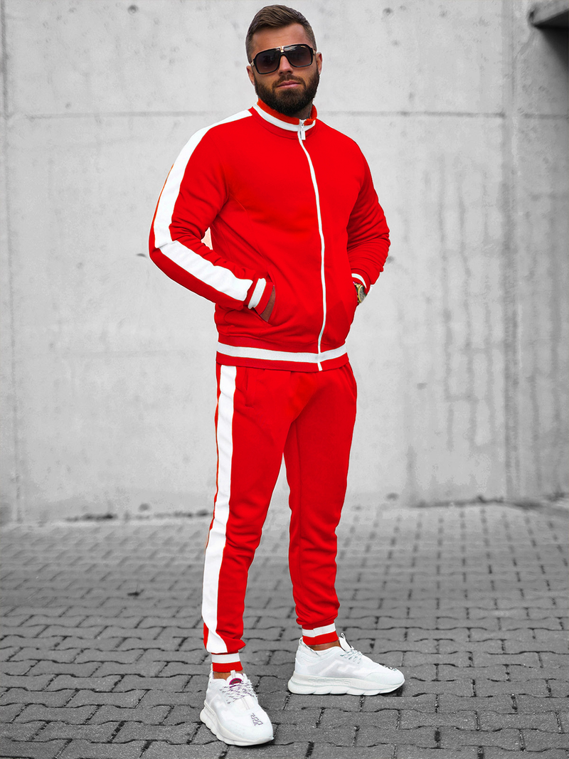 Compleu sport bărbaţi roșu OZONEE JS/8C99/18Z