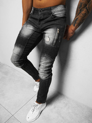 Blugi bărbaţi negri OZONEE NB/MP0046N