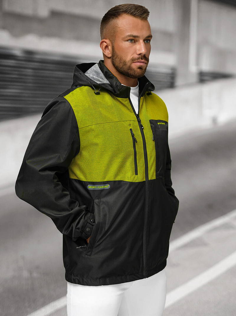 Jachetă bărbați neagră OZONEE JS/22M311/392Z