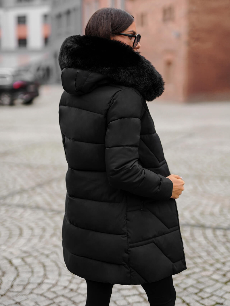 Geacă de femei neagra OZONEE JS/16M9099/392Z