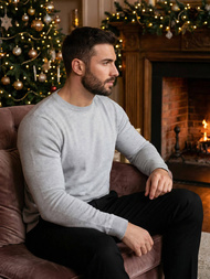 Pulover bărbați gri OZONEE NB/MMB602/2Z