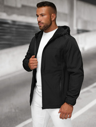 Jachetă bărbați softshell negru OZONEE JS/27B6523/3