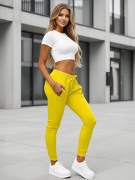 Pantaloni de training femei galben OZONEE JS/CK01Z