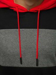 Hanorac cu glugă bărbați neagră OZONEE JS/KS2179