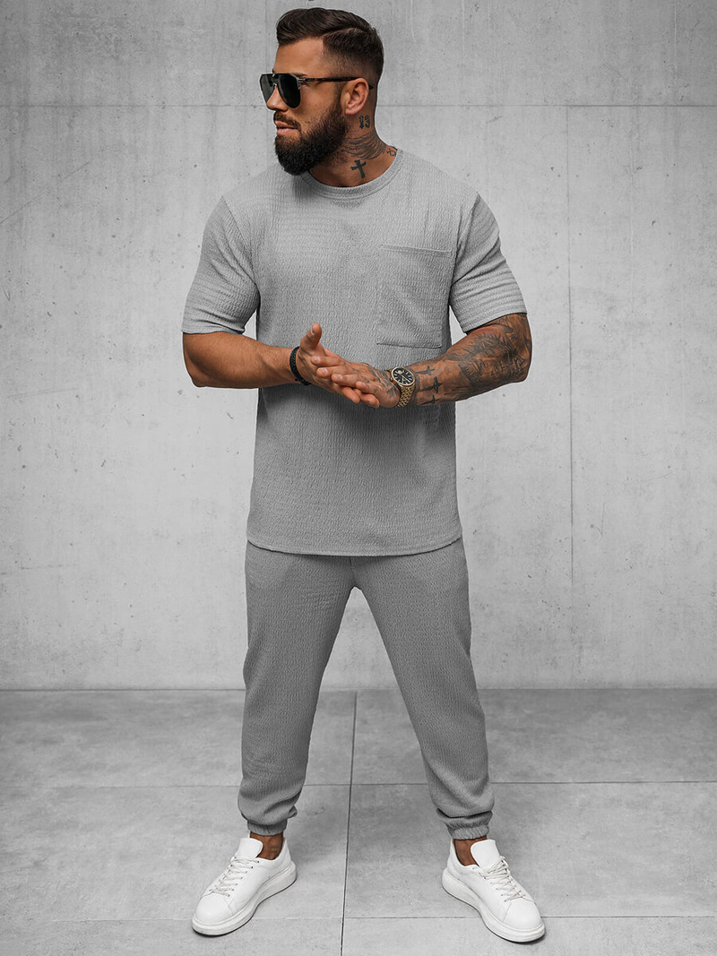 Tricou bărbați gri OZONEE O/Y960T