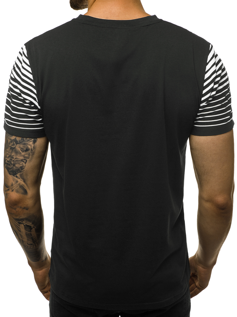 Tricou bărbați negru OZONEE JS/KS2058