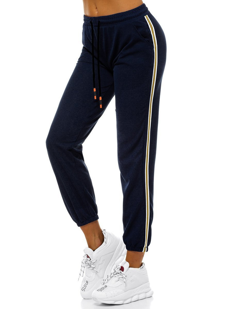 Pantaloni de training dame albastru marin OZONEE JS/1020/B4