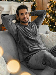 Trening catifea bărbați antracit OZONEE JS/8C1169/6Z