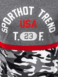 Tricou bărbați antracit OZONEE JS/SS10983Z