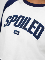 Trening dama doua piese alb-bleumarin OZONEE JS/M58631AB