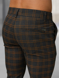 Pantaloni chino bărbaţi antracit OZONEE DJ/5632Z