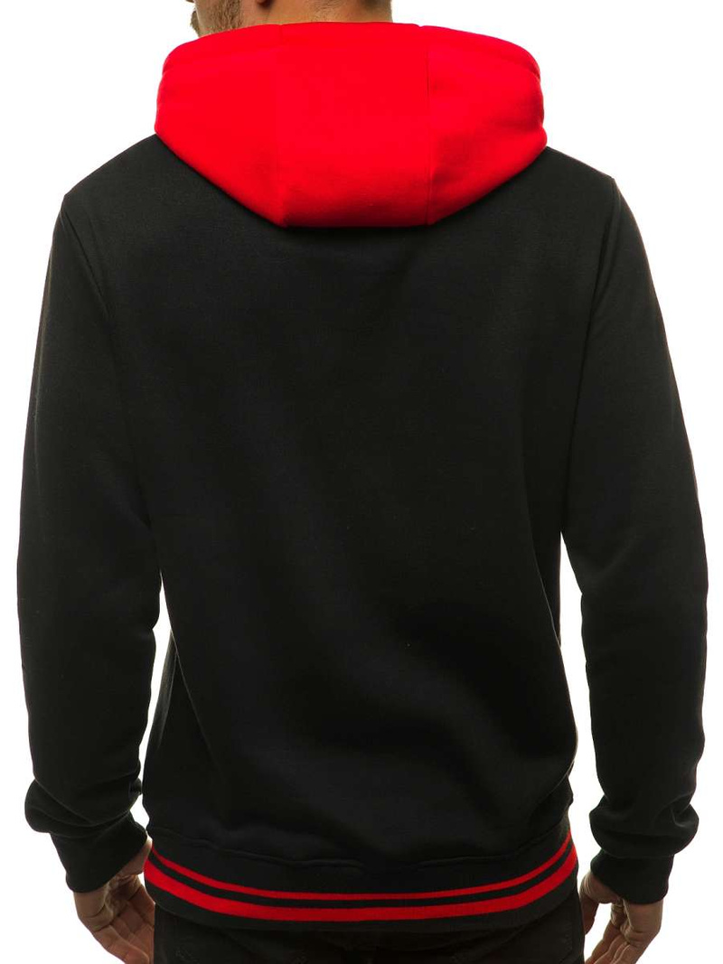 Hanorac cu glugă bărbați neagră OZONEE JS/KS2179