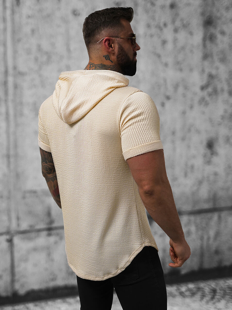 Tricou bărbați bej OZONEE O/P1150