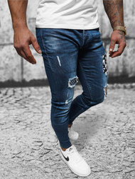 Blugi bărbaţi albaștri închis OZONEE NB/MP0015BS