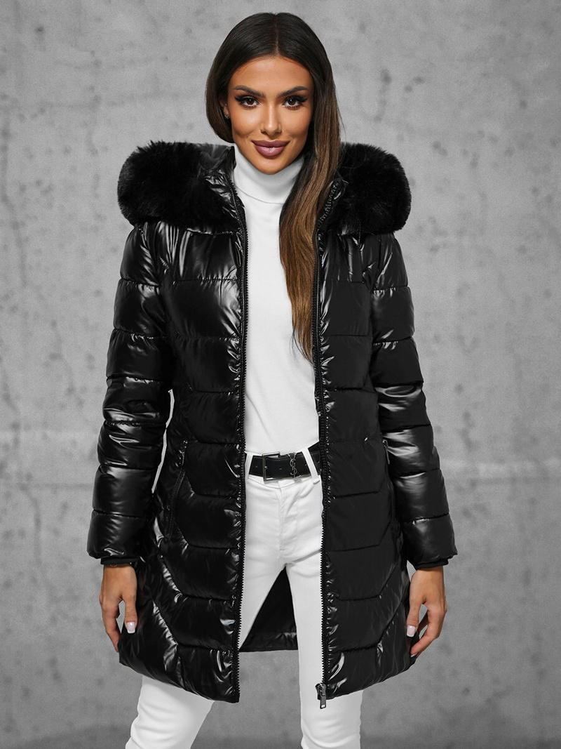 Geacă de femei neagra OZONEE JS/16M9122/392