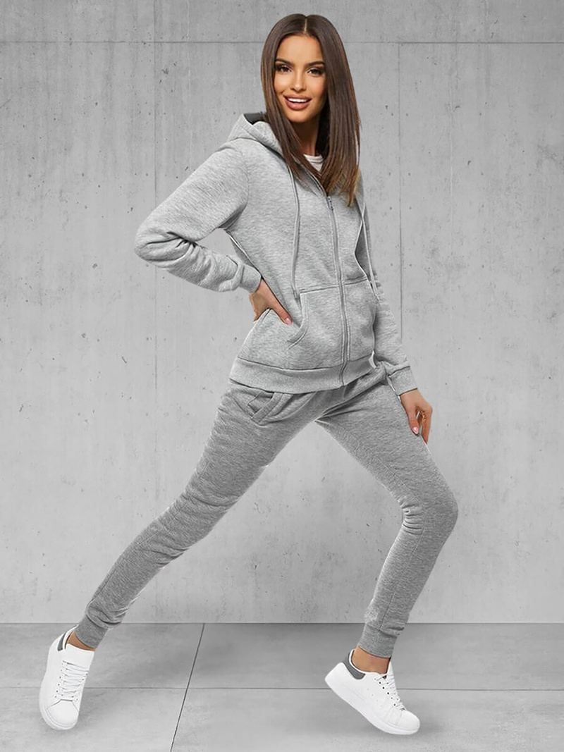 Trening dama doua piese gri OZONEE JS/CKW03