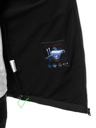 Jachetă bărbați SOFTSHELL negru-verde OZONEE GE/12263Z