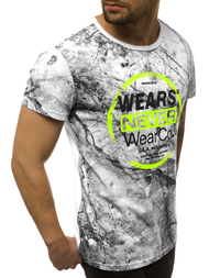 Tricou bărbați alb OZONEE JS/SS10925