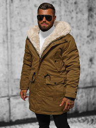 Geacă de iarnă parka bărbați camel OZONEE JS/22M317/84
