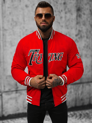 Jachetă de primăvară bărbați roșie OZONEE JS/84M3013/270