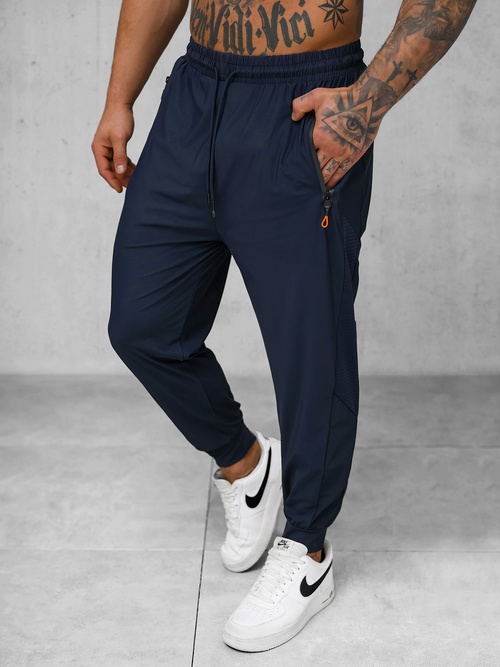 Pantaloni sport pentru bărbați albastru marin OZONEE JS/12K1805/25