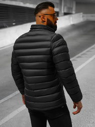 Jachetă de primăvară bărbați neagră/2 OZONEE JB/JP1111