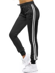 Pantaloni de training femei negri OZONEE JS/JK88113/3
