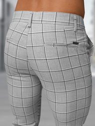 Pantaloni chino bărbaţi gri OZONEE DJ/5522Z